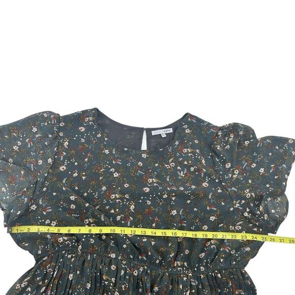 Baltic Born Belfast Pleated Midi Dress Womens 3XL Antique Jade Floral Print #h - Picture 8 of 9